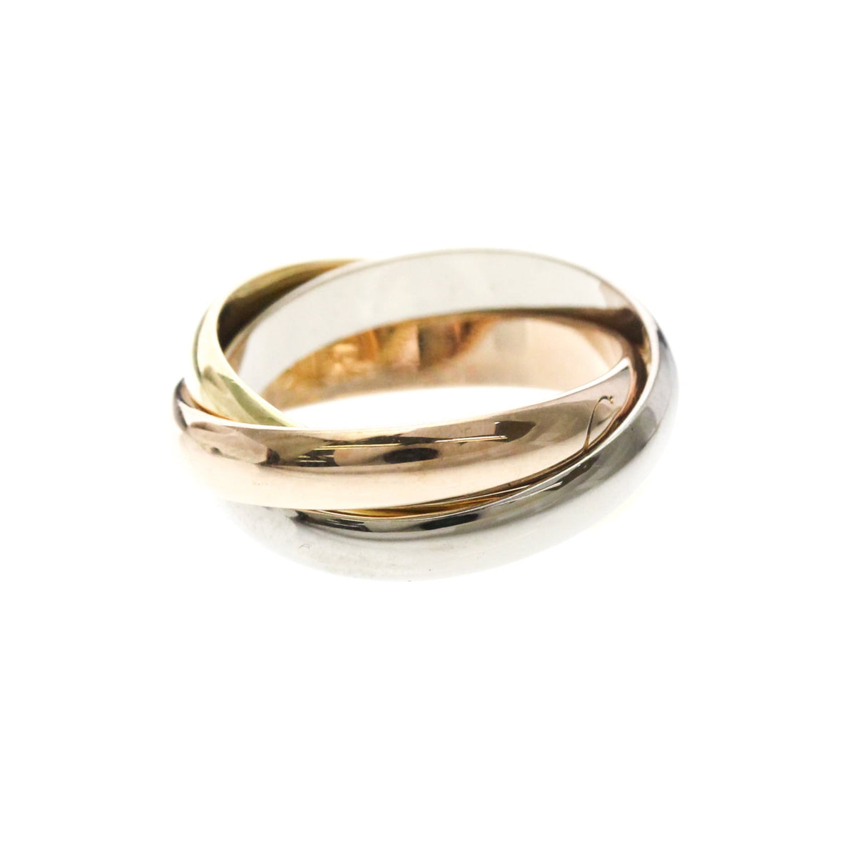 PRE-OWNED Cartier Trinity · Three Gold Size 6.25