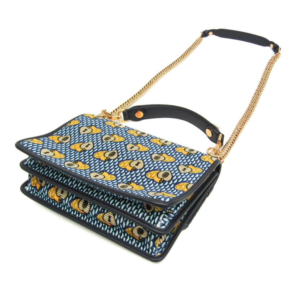 PRE-OWNED Fendi Kan I · Velvet & Leather