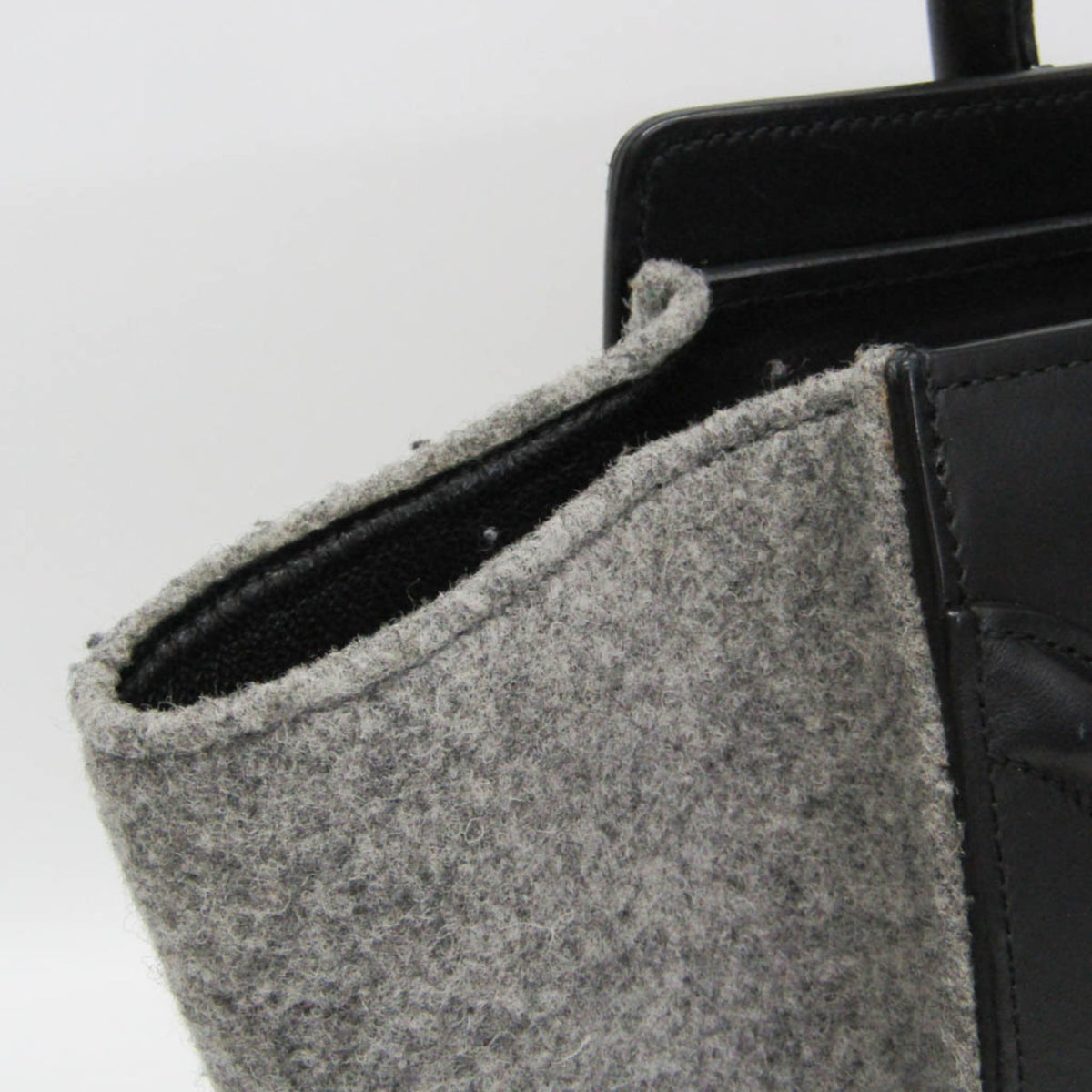 PRE-OWNED Celine Luggage Micro Shopper · Felt