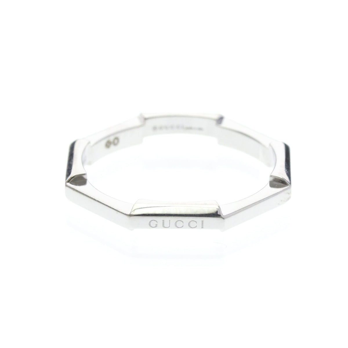 PRE-OWNED Gucci Link To Love · 18K White Gold Size 8