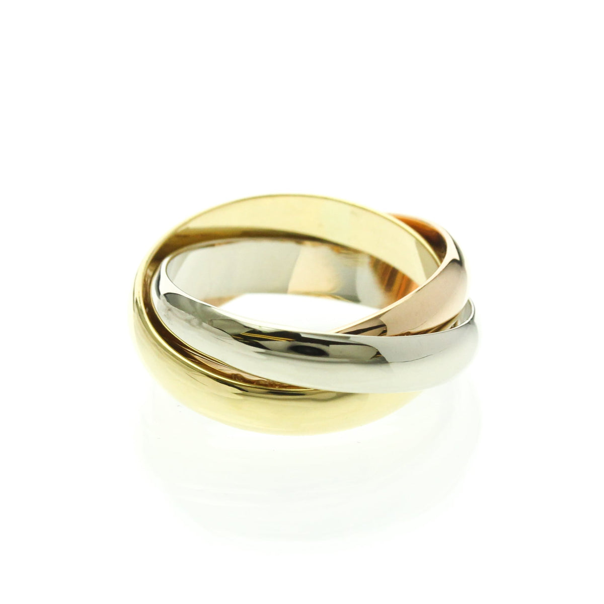 PRE-OWNED Cartier Trinity · Tri-Gold Size 5.75