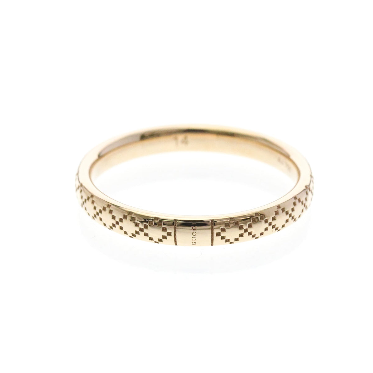 PRE-OWNED Gucci Diamantissima · Rose Gold Size 7
