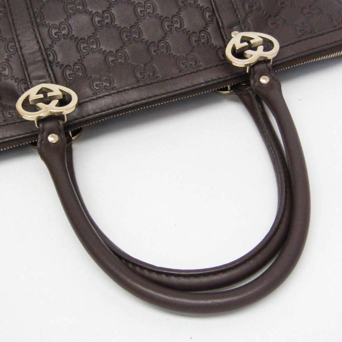PRE-OWNED Gucci Guccissima · Embossed Leather Tote