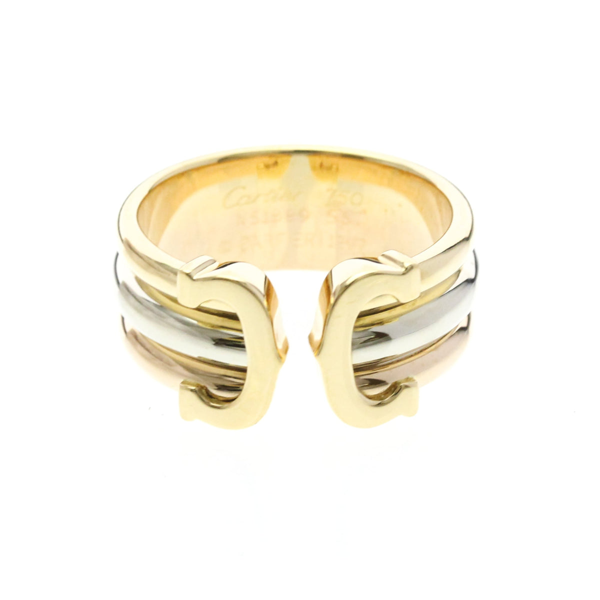 PRE-OWNED Cartier Trinity · Tri-Gold Size 7.25