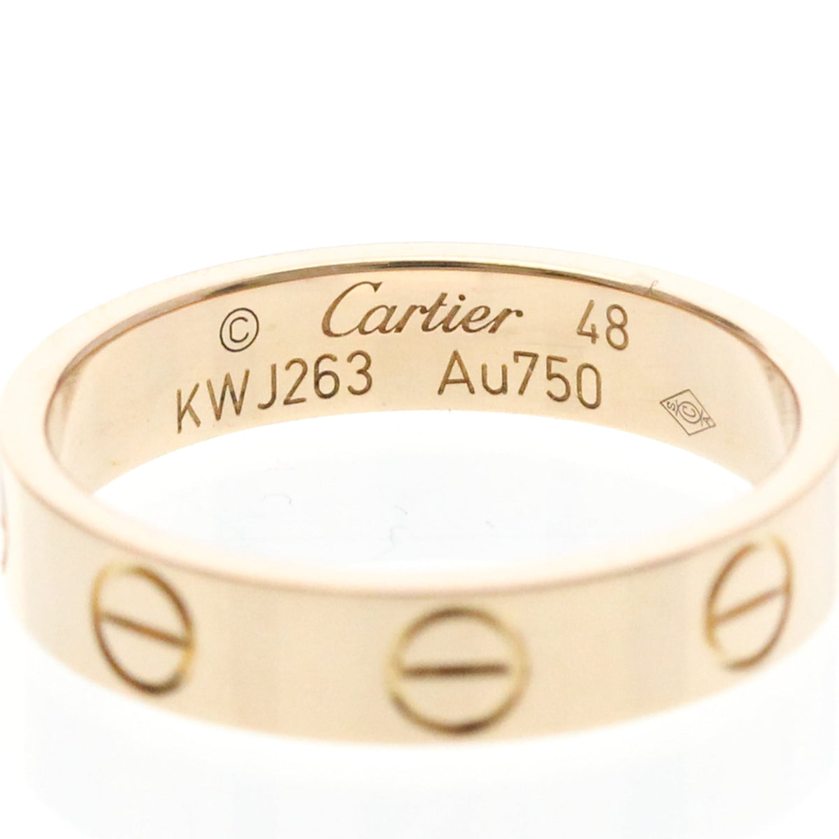 PRE-OWNED Cartier Mini Love · Rose Gold Size 4.5