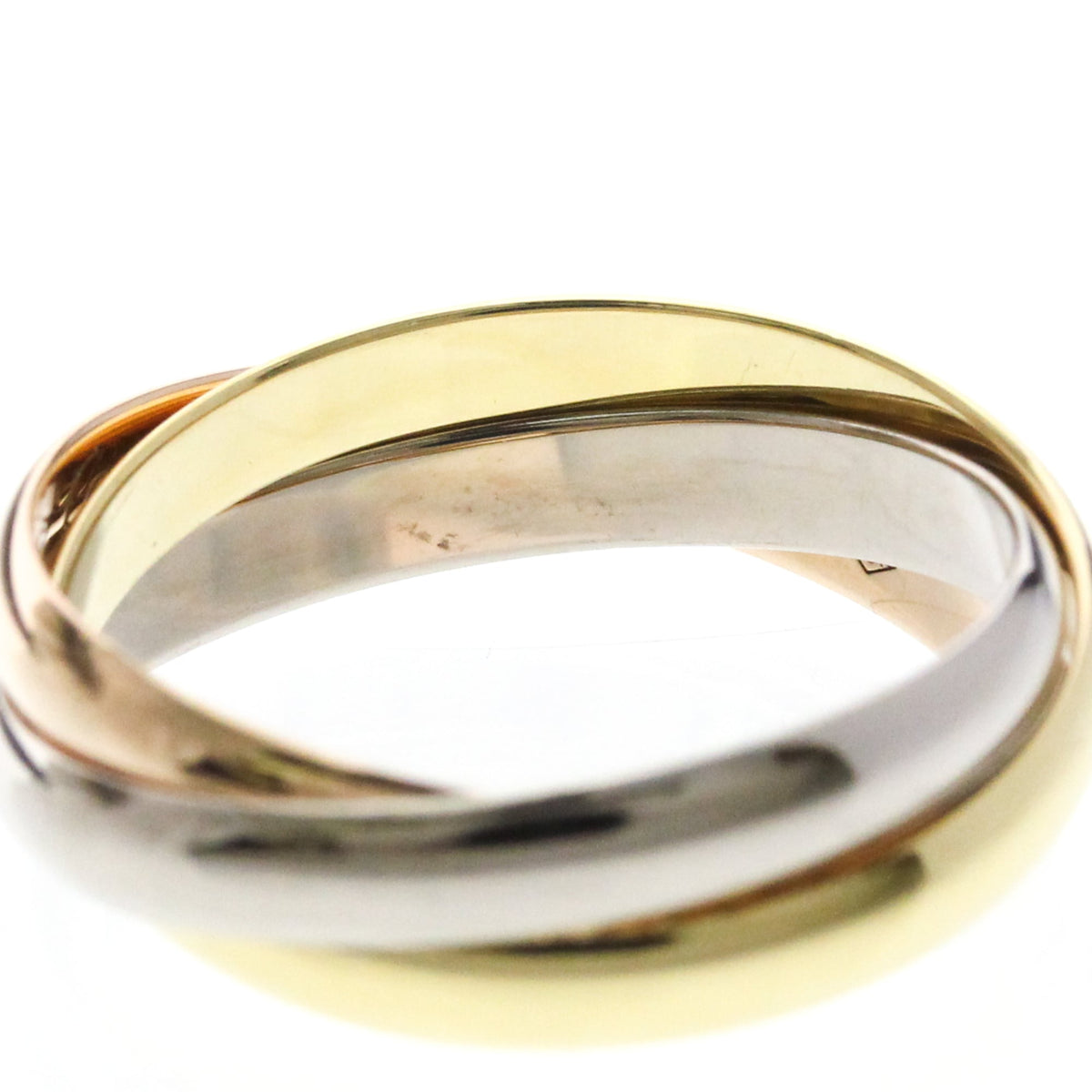 PRE-OWNED Cartier Trinity · Tri-Gold Size 6