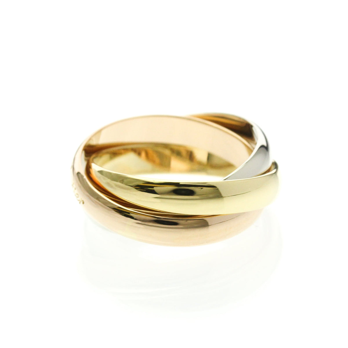 PRE-OWNED Cartier Trinity · Tri-Gold Size 6