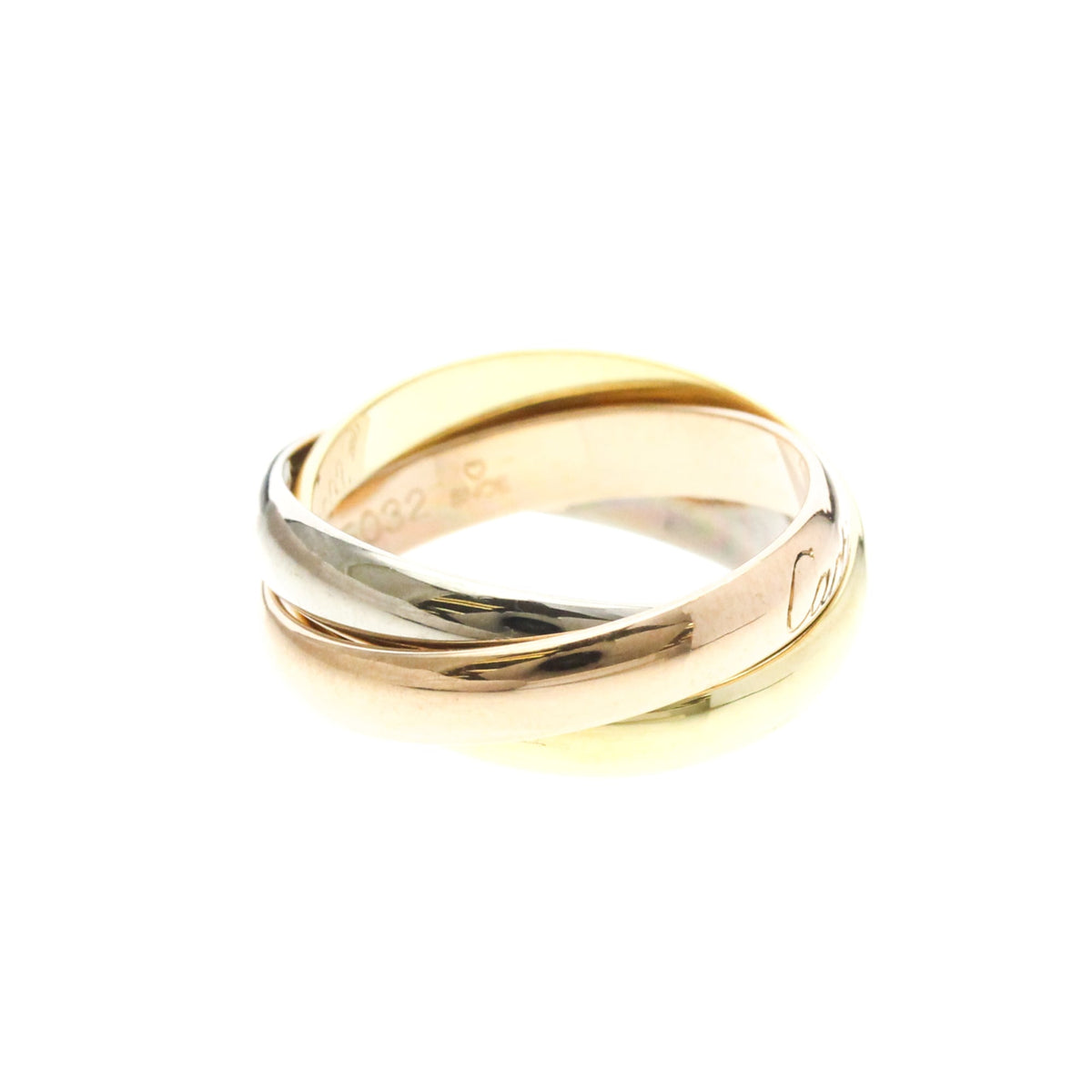 PRE-OWNED Cartier Trinity · Tri-Gold Size 6