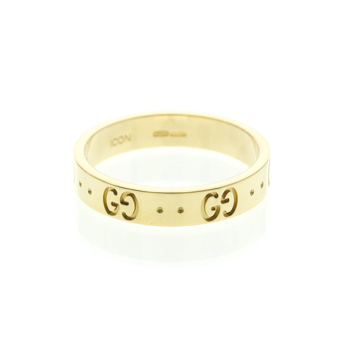 PRE-OWNED Gucci Icon · 18K Yellow Gold Size 8