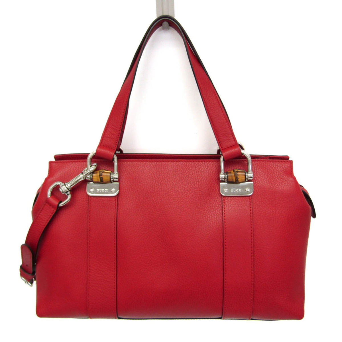 PRE-OWNED Gucci Bamboo · Leather Shoulder Bag