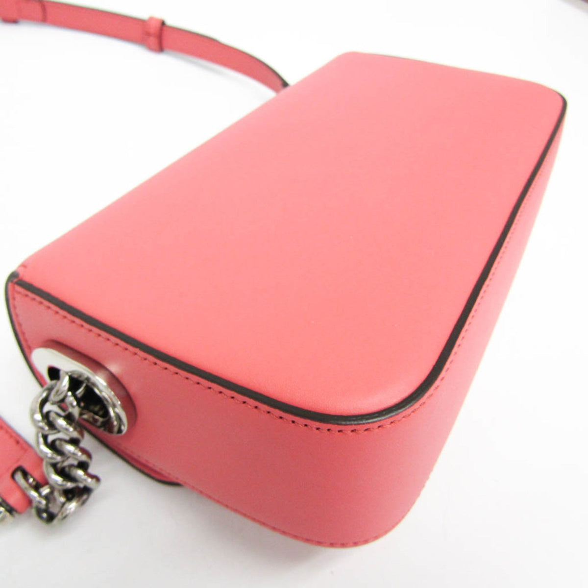 PRE-OWNED Gucci Double G · Leather Shoulder Bag