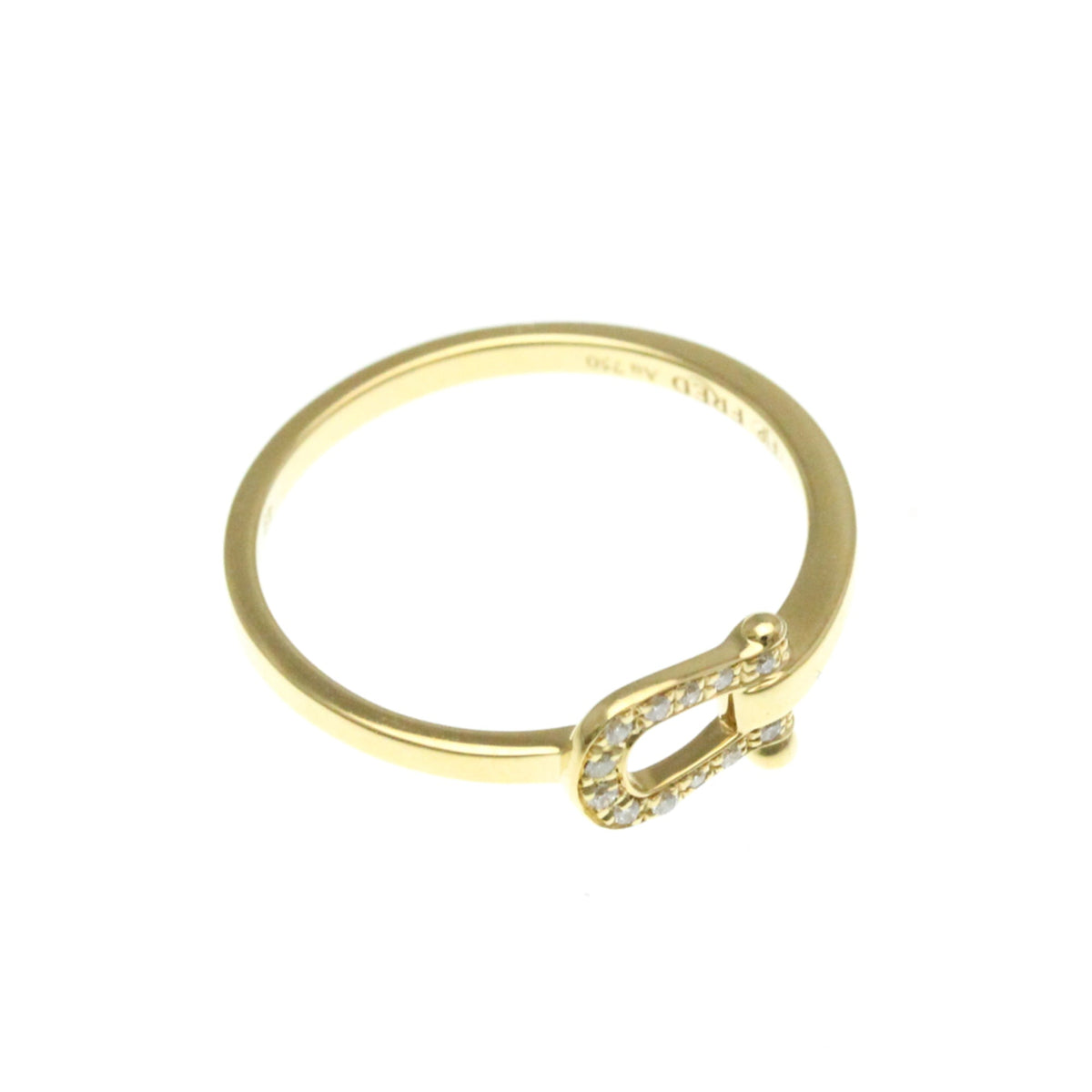 PRE-OWNED Fred Force 10 Mini · Diamond · 18K Yellow Gold Size 5