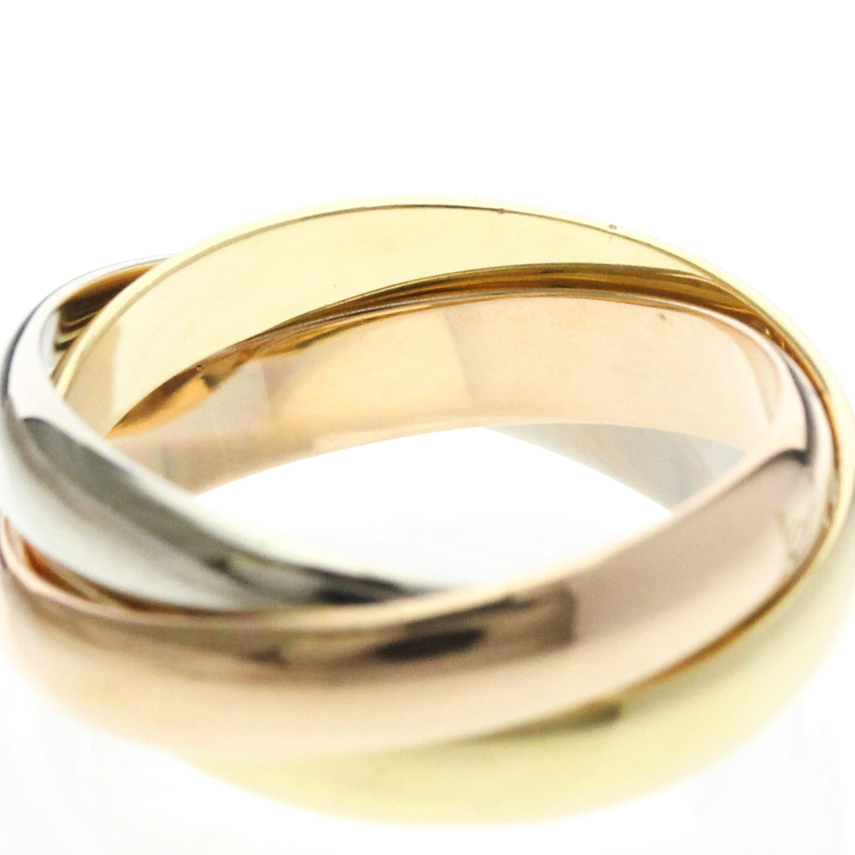 PRE-OWNED Cartier Trinity · Tri-Gold Size 6