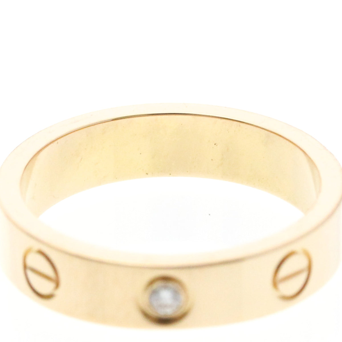 PRE-OWNED Cartier Mini Love · Diamond · Rose Gold Size 4.75