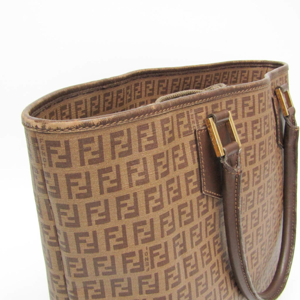 PRE-OWNED Fendi Zucchino · Coated Canvas Tote