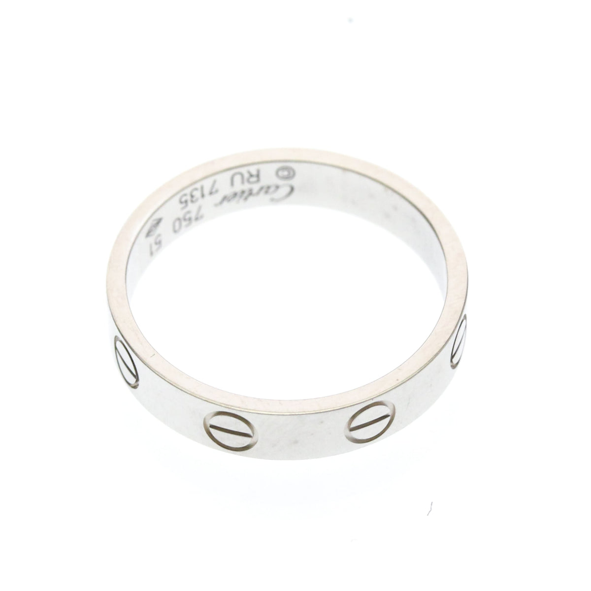 PRE-OWNED Cartier Mini Love · 18K White Gold
