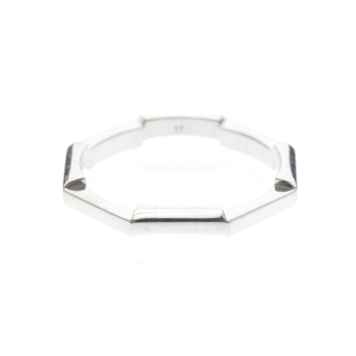 PRE-OWNED Gucci Link To Love · 18K White Gold Size 8
