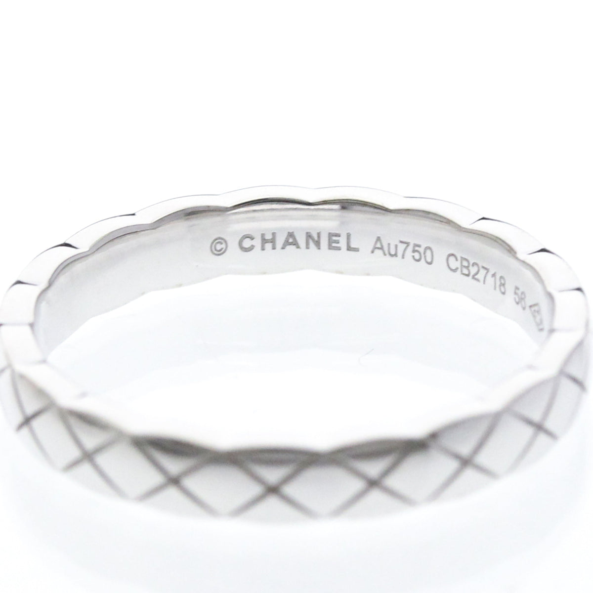 PRE-OWNED Chanel Coco Crush · 18K White Gold Size 7.5