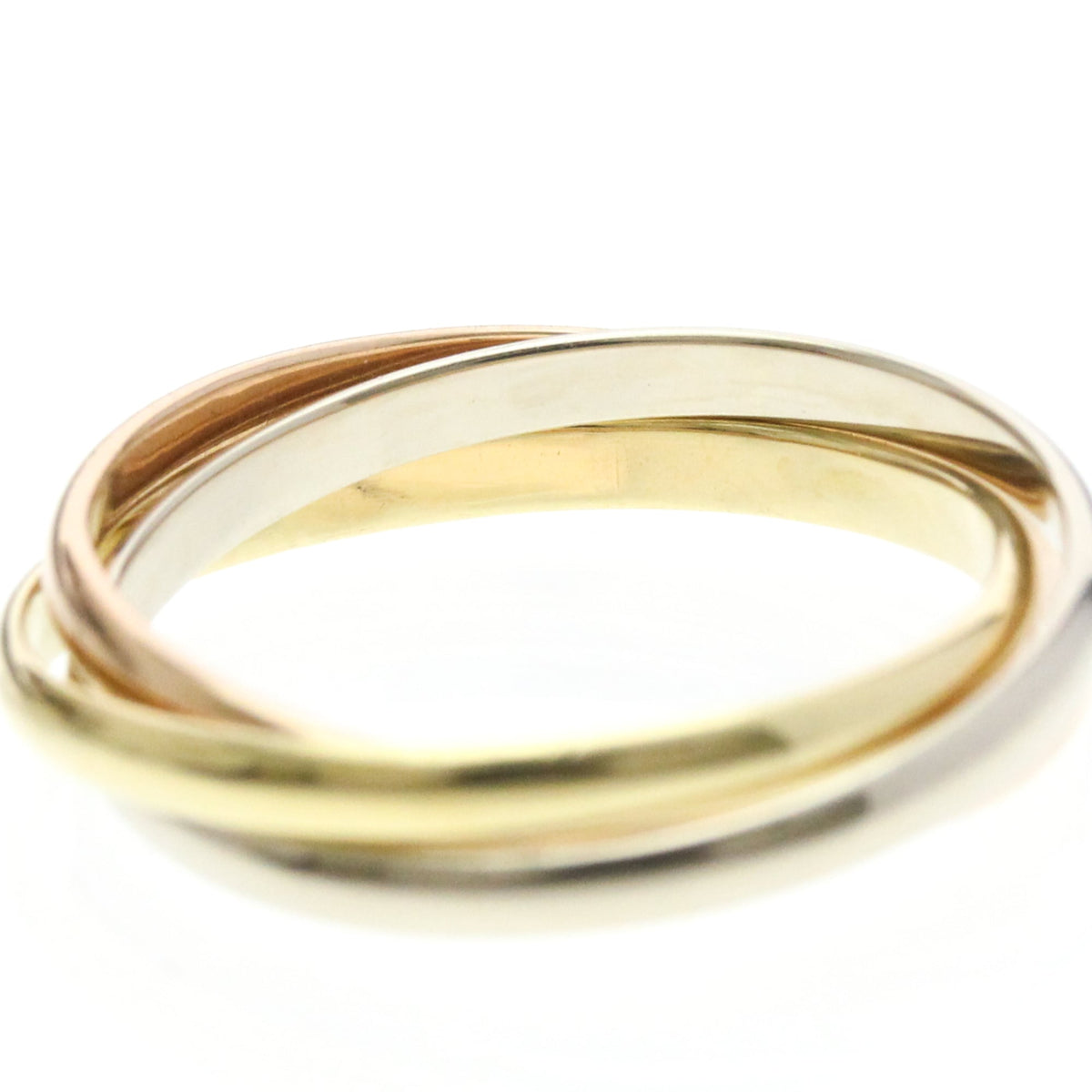 PRE-OWNED Cartier Trinity · Tri-Gold Size 6.25