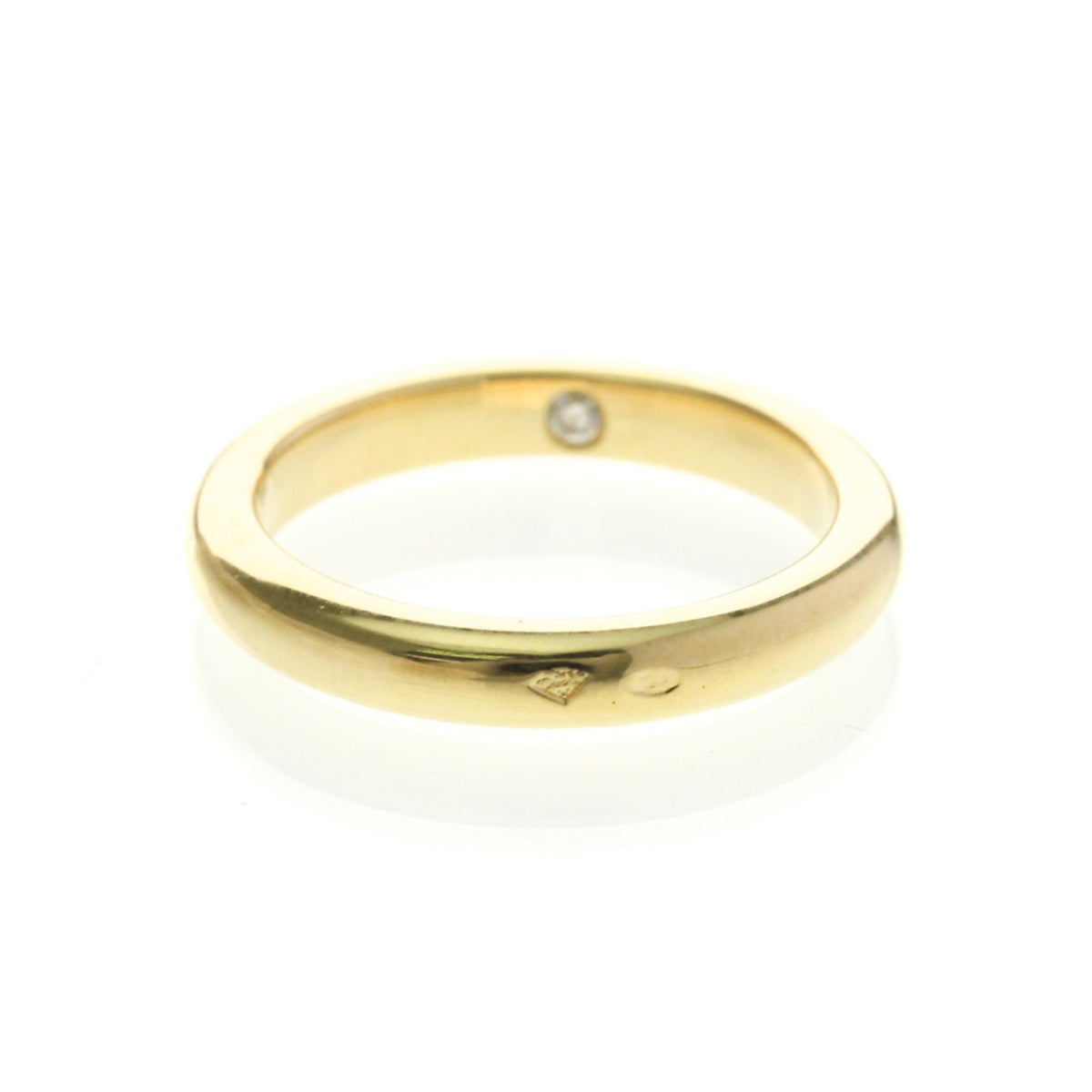 PRE-OWNED Chaumet Diamond Wedding Band · 18K Yellow Gold Size 5.75