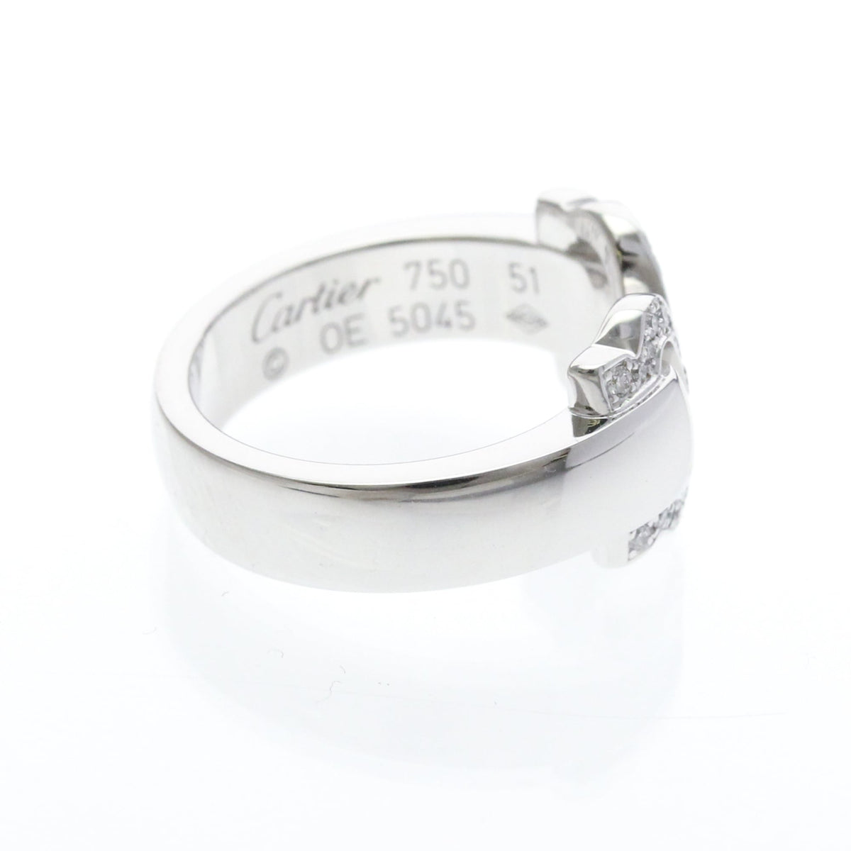 PRE-OWNED Cartier 2C Boucle Diamond · 18K White Gold
