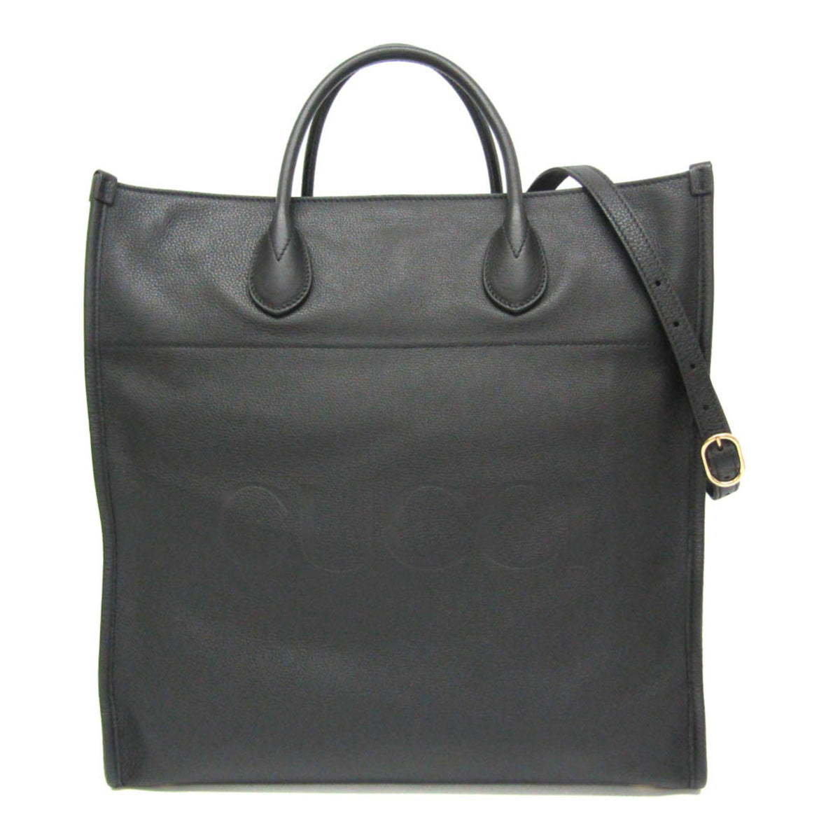 PRE-OWNED Gucci Logo Medium Tote · Leather