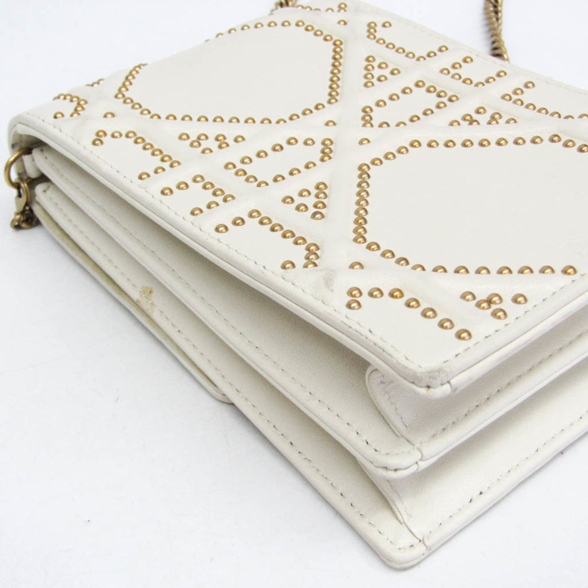 PRE-OWNED Christian Dior Diorama · Studded Leather
