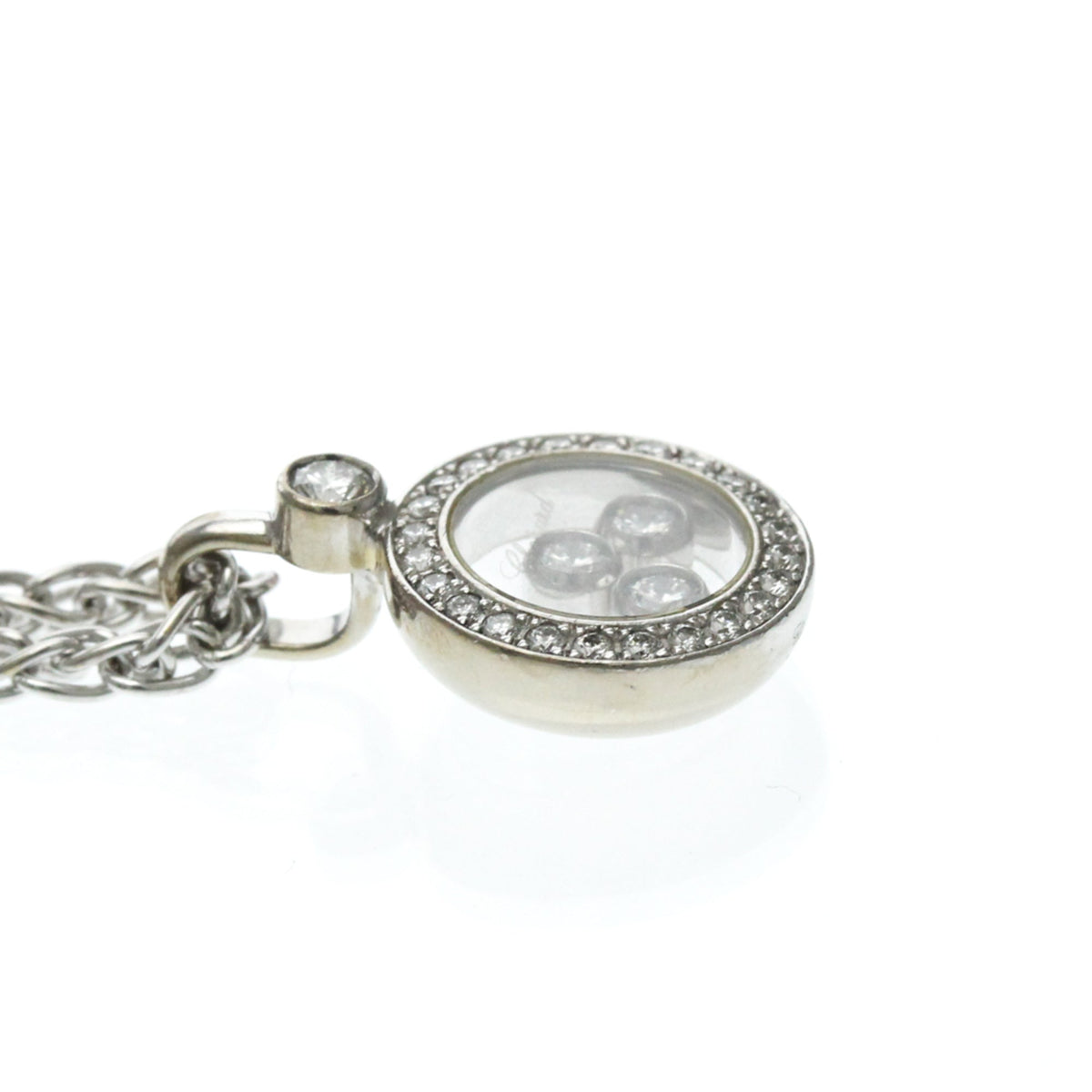 PRE-OWNED Chopard Happy Diamonds · 18K White Gold