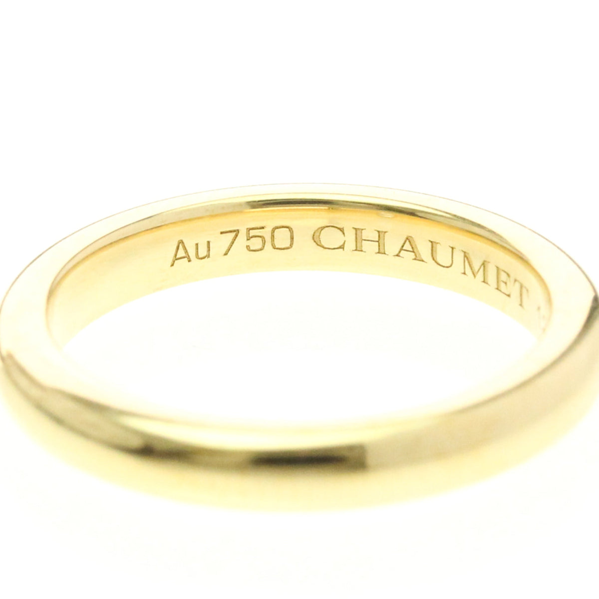 PRE-OWNED Chaumet Diamond Wedding Band · 18K Yellow Gold Size 5.75