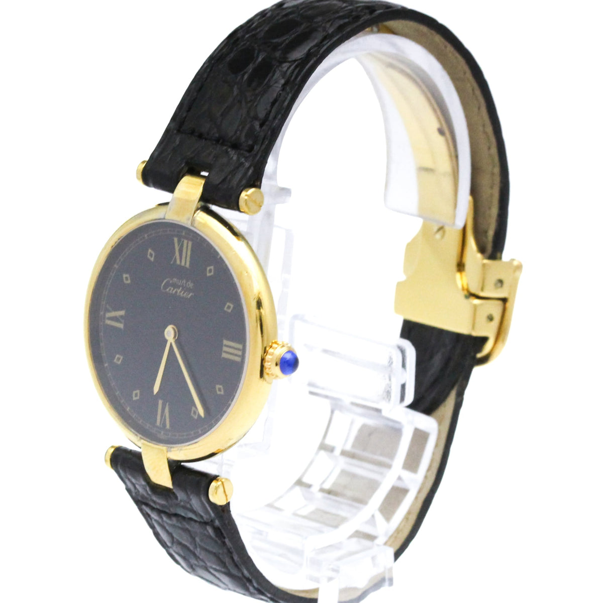 PRE-OWNED Cartier Must Vendome · Gold Plated · Quartz