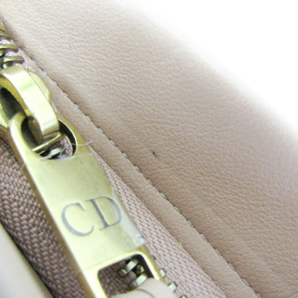 PRE-OWNED Christian Dior Striped Logo Pouch