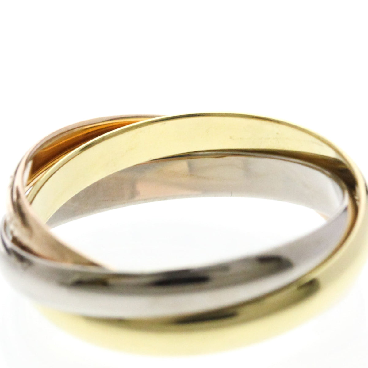 PRE-OWNED Cartier Trinity · Tri-Gold Size 6