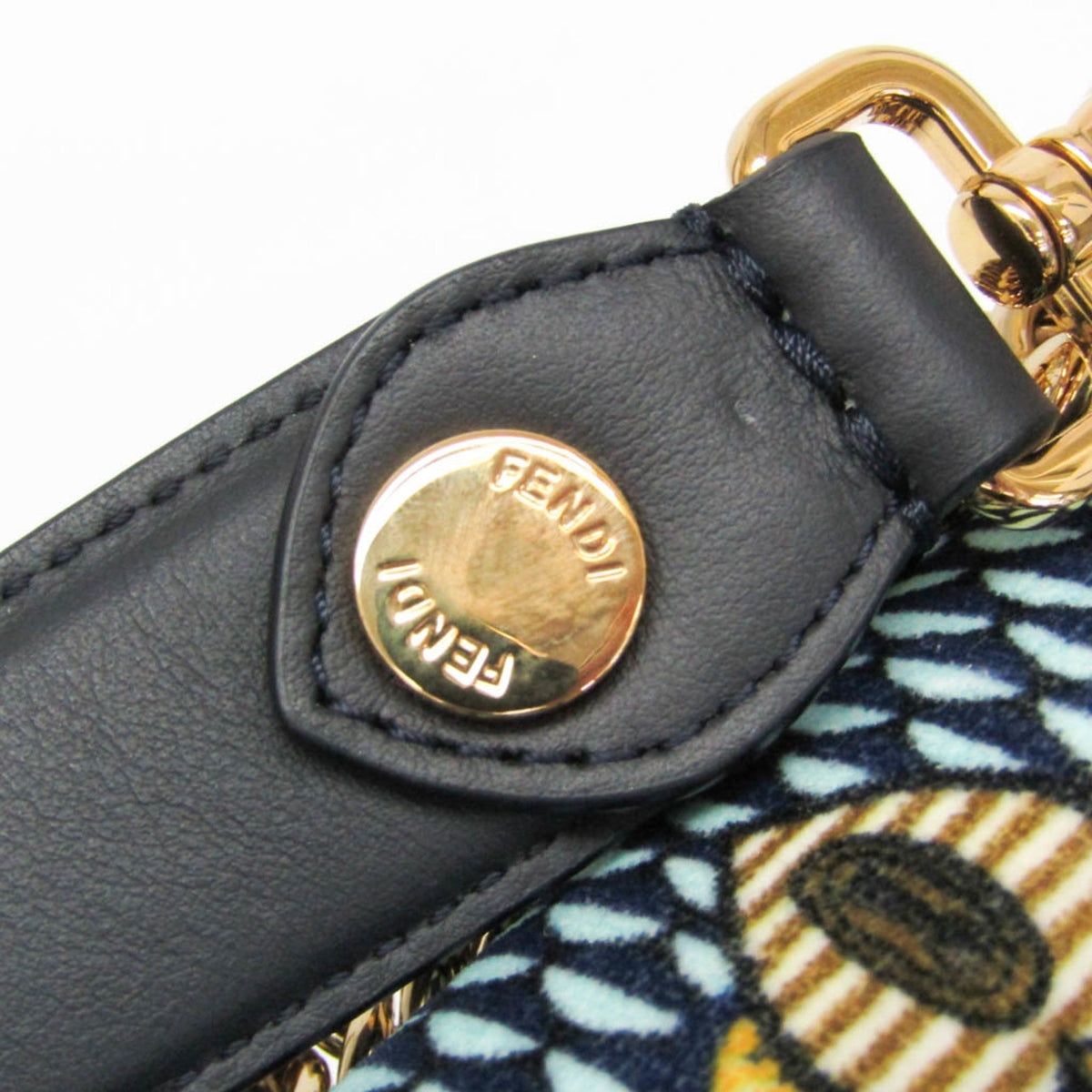 PRE-OWNED Fendi Kan I · Velvet & Leather