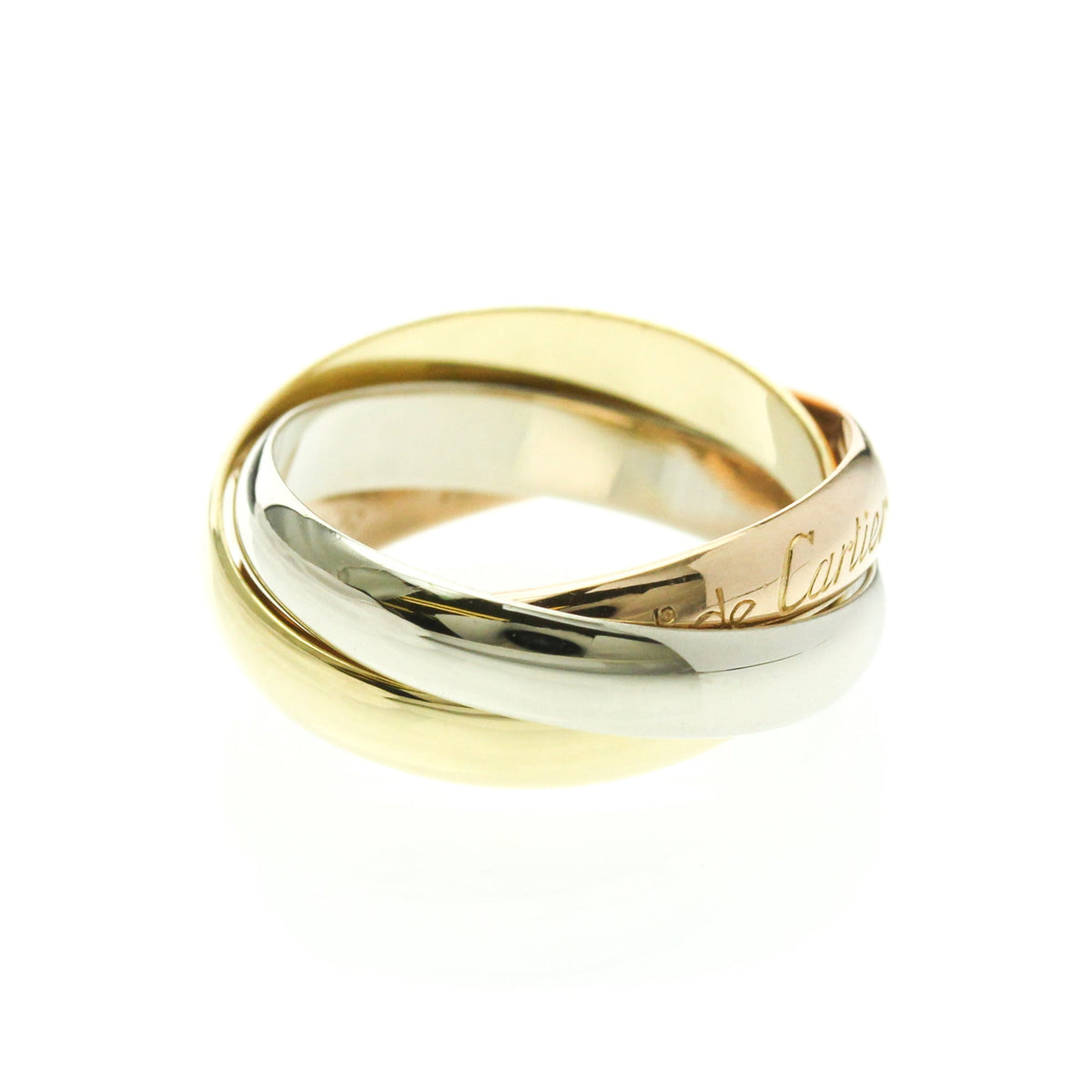 PRE-OWNED Cartier Trinity · Tri-Gold Size 5.75