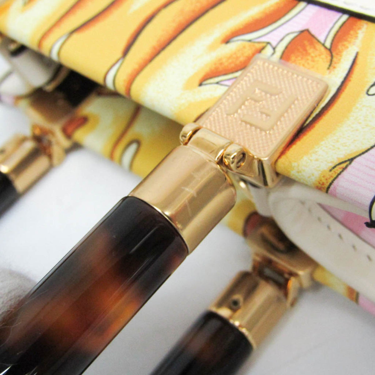 PRE-OWNED Fendi FENDACE Mini Sunshine Shopper