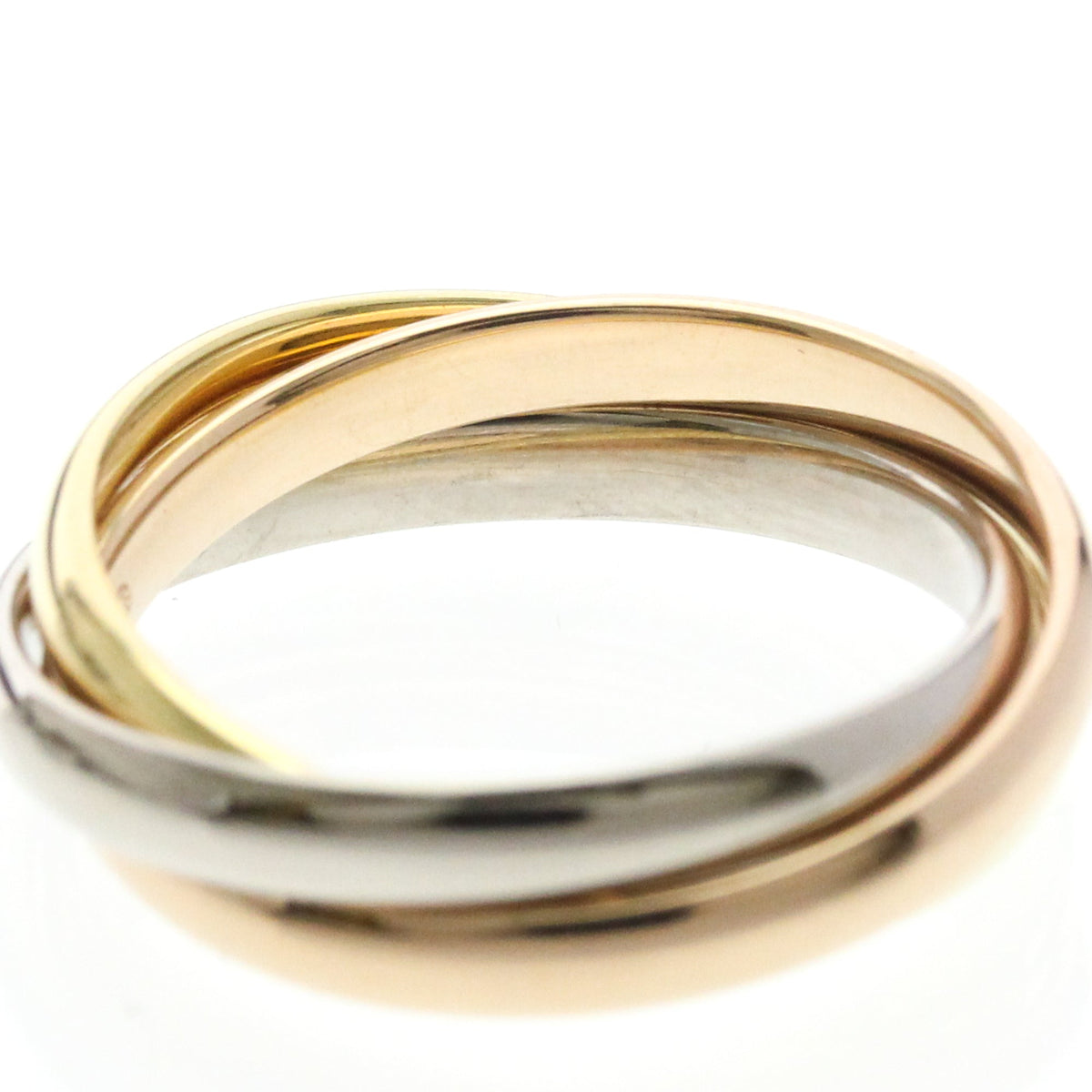 PRE-OWNED Cartier Trinity · Tri-Gold Size 5.75