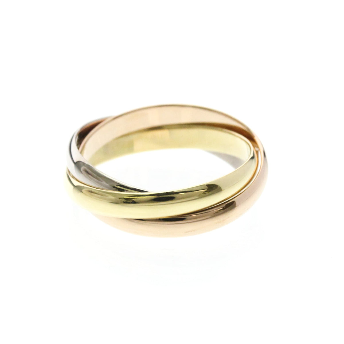 PRE-OWNED Cartier Trinity · Tri-Gold Size 6