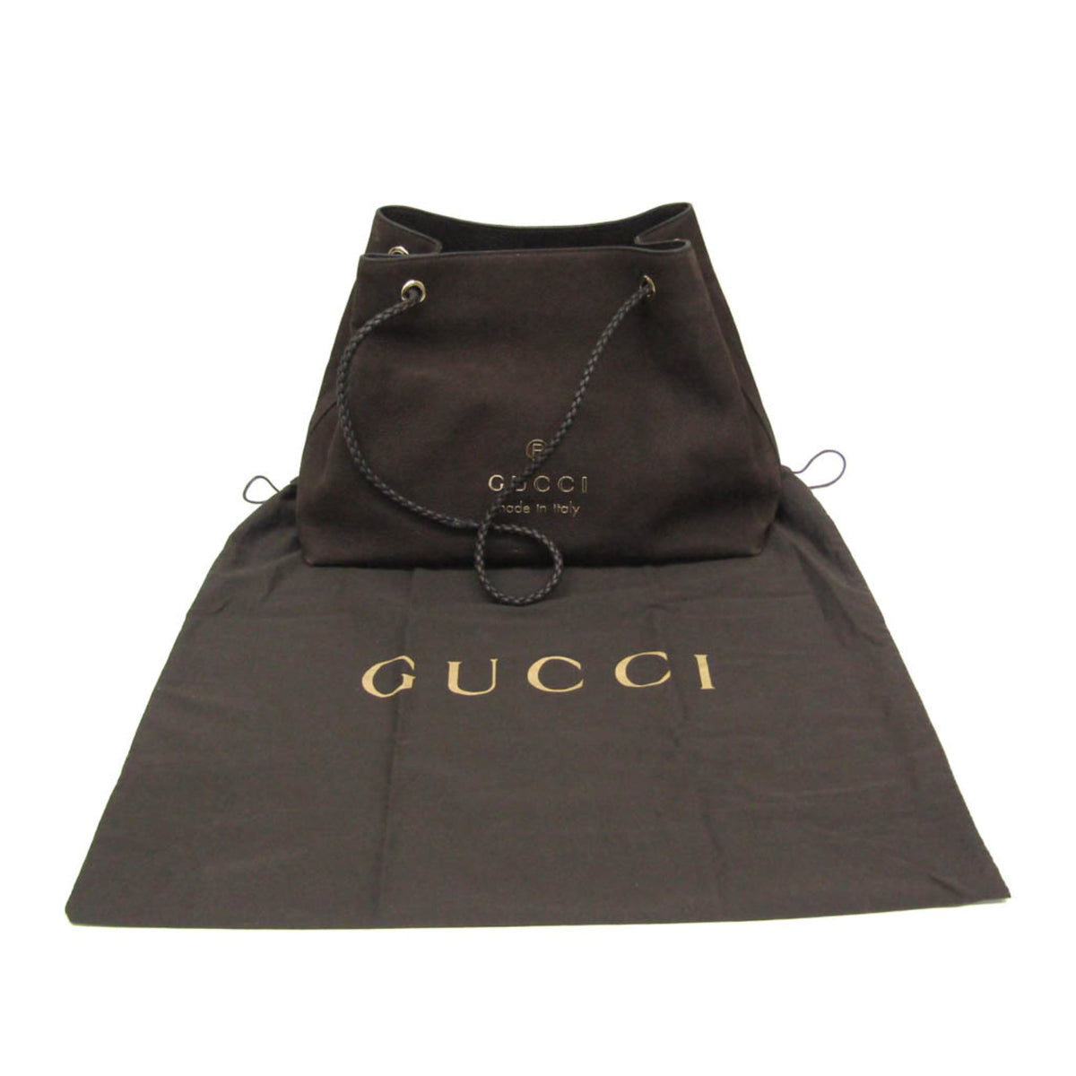 PRE-OWNED Gucci Nubuck Leather Tote