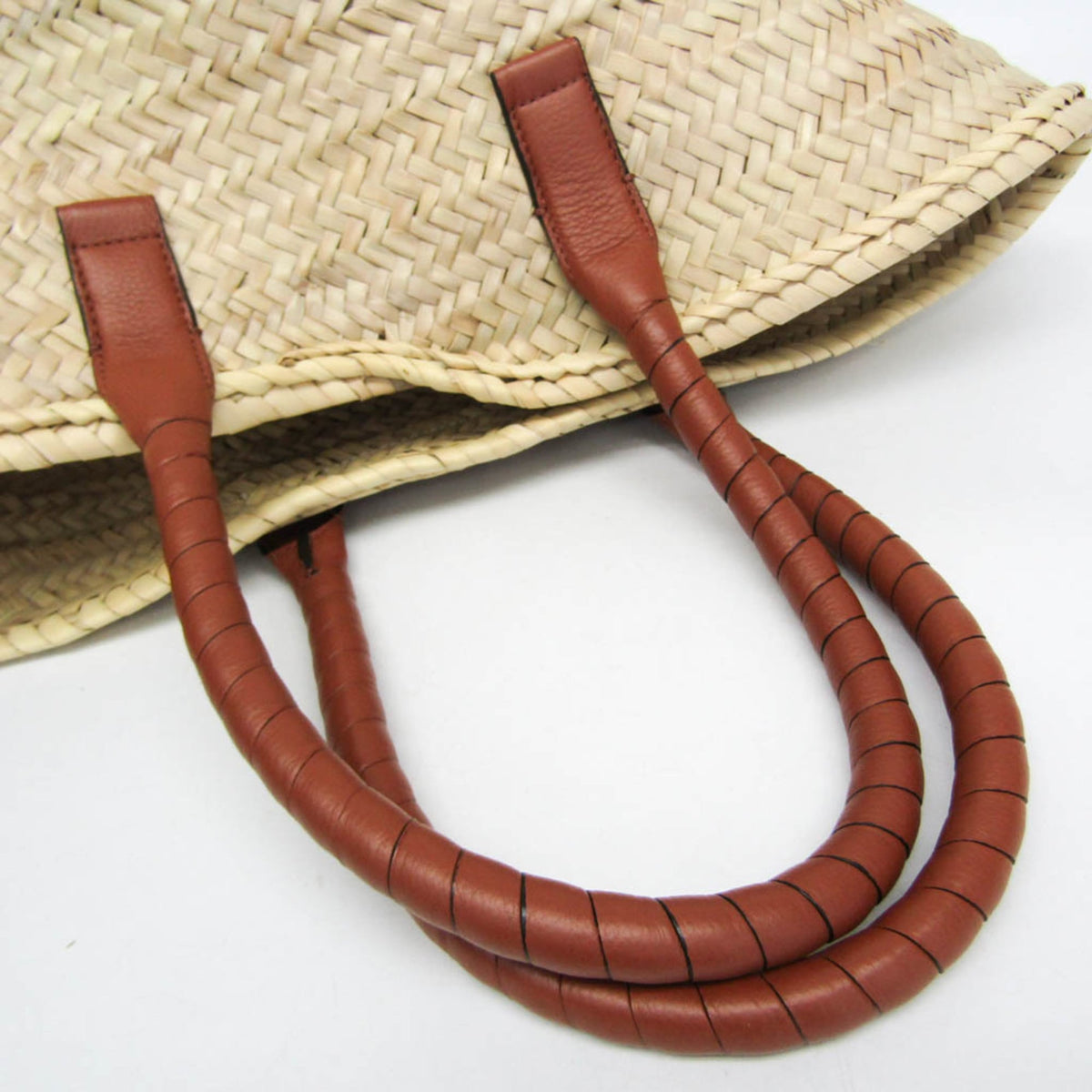 PRE-OWNED Chloé Marcie Basket · Raffia & Leather