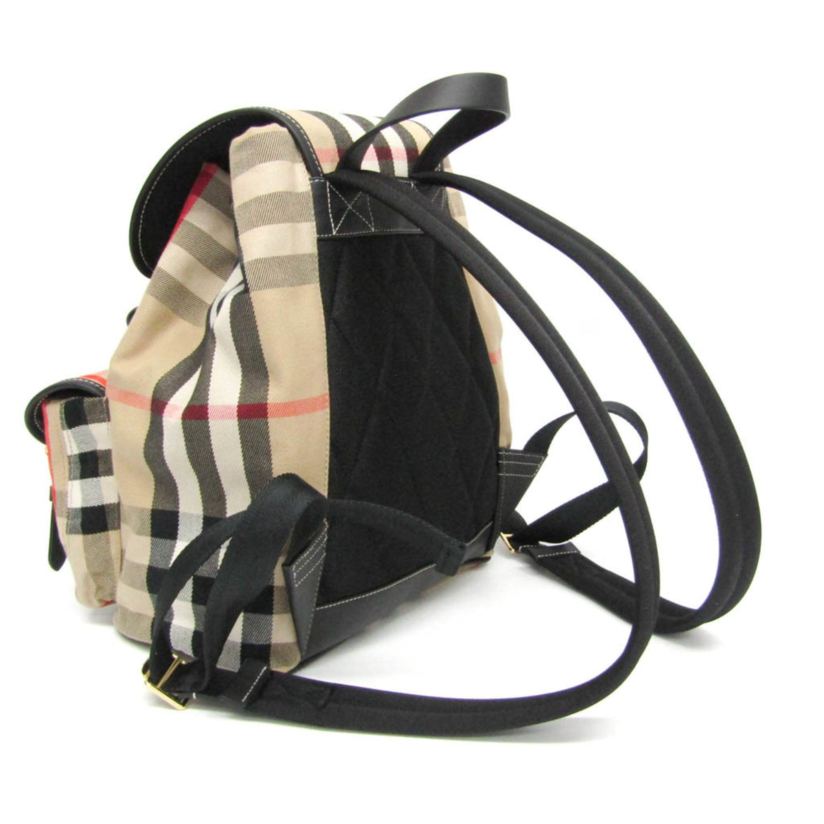 PRE-OWNED Burberry Enfild · Check Canvas & Leather
