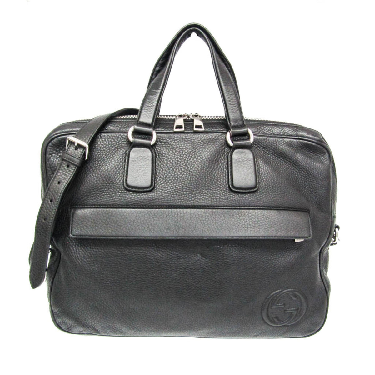 PRE-OWNED Gucci Interlocking G · Leather Briefcase
