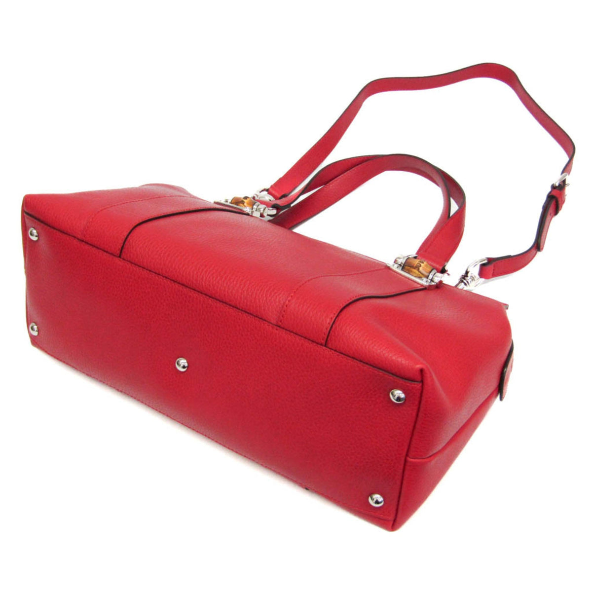 PRE-OWNED Gucci Bamboo · Leather Shoulder Bag