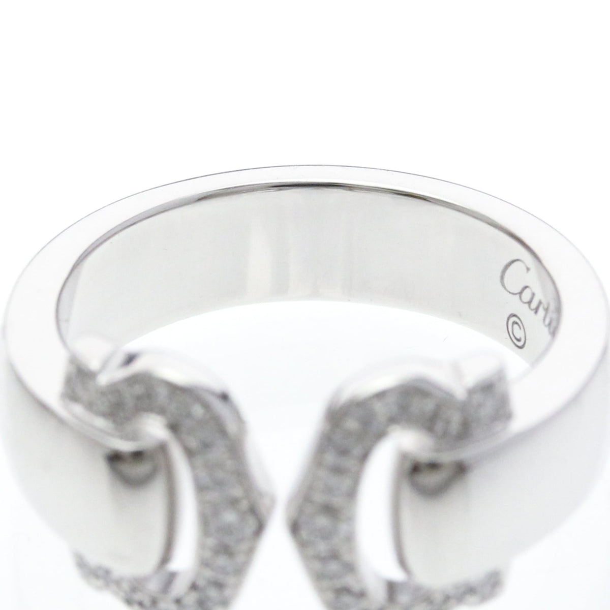 PRE-OWNED Cartier 2C Boucle Diamond · 18K White Gold