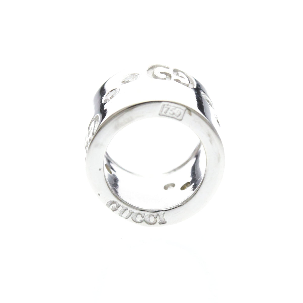 PRE-OWNED Gucci Icon · 18K White Gold · Diamond