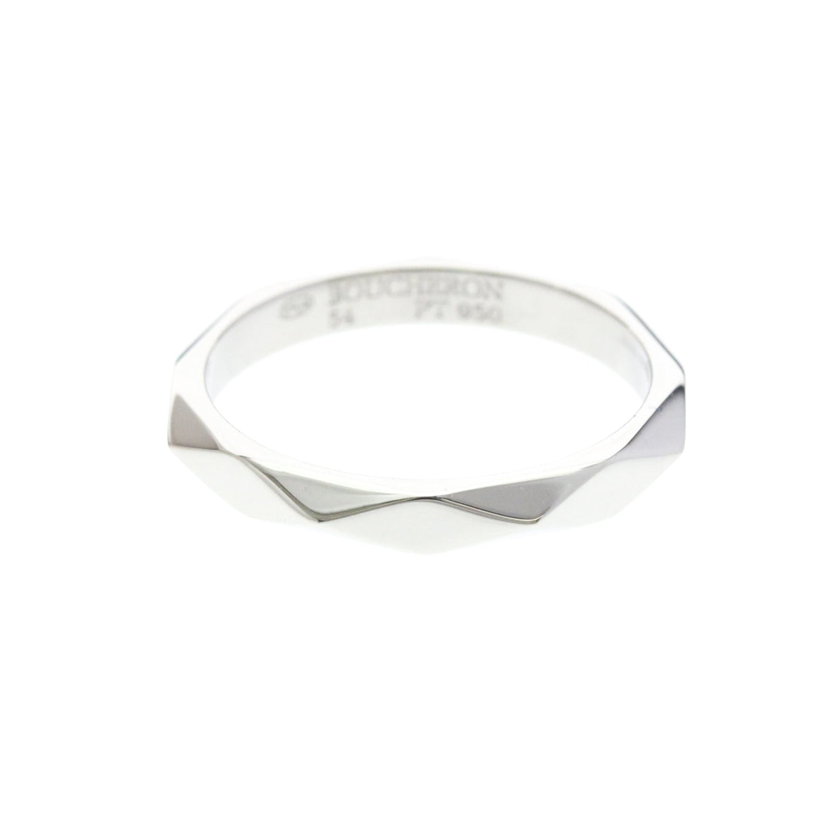 PRE-OWNED Boucheron Faceted · Platinum
