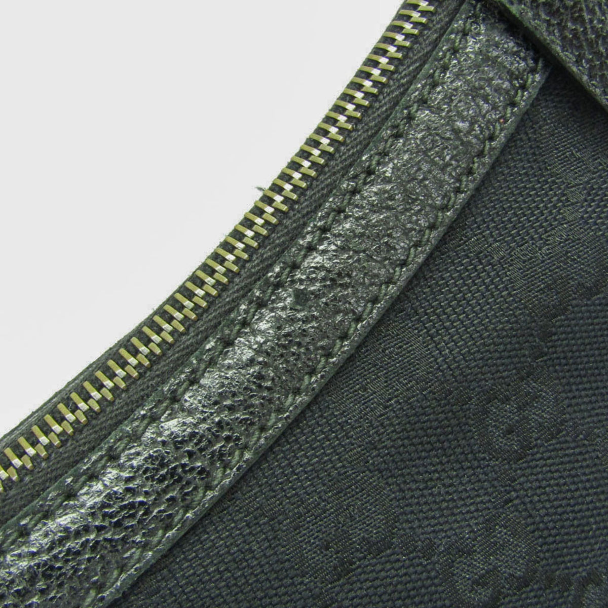 PRE-OWNED Gucci GG Canvas · Leather Shoulder Bag