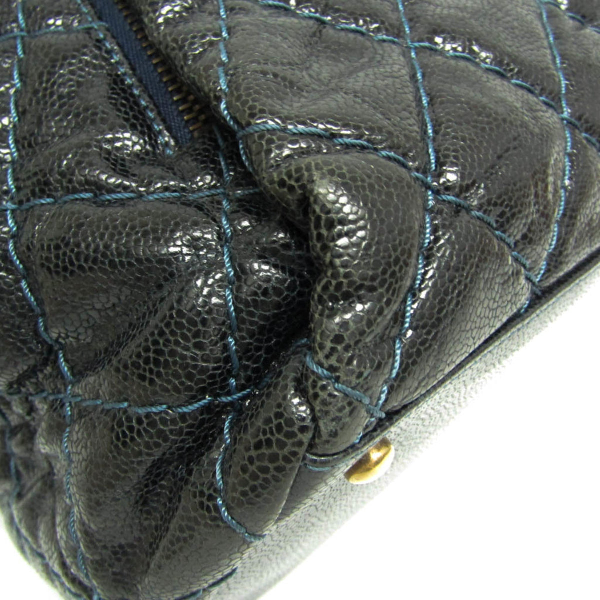 PRE-OWNED Chanel Matelasse Chain · Grained Calfskin