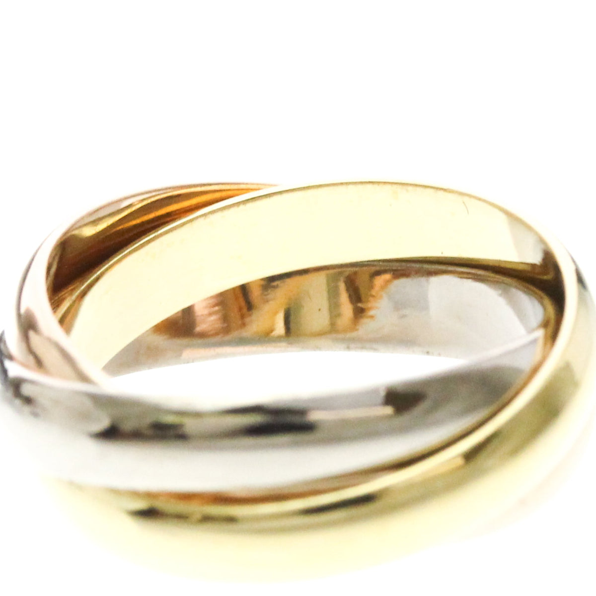 PRE-OWNED Cartier Trinity · Three Gold Size 6.25