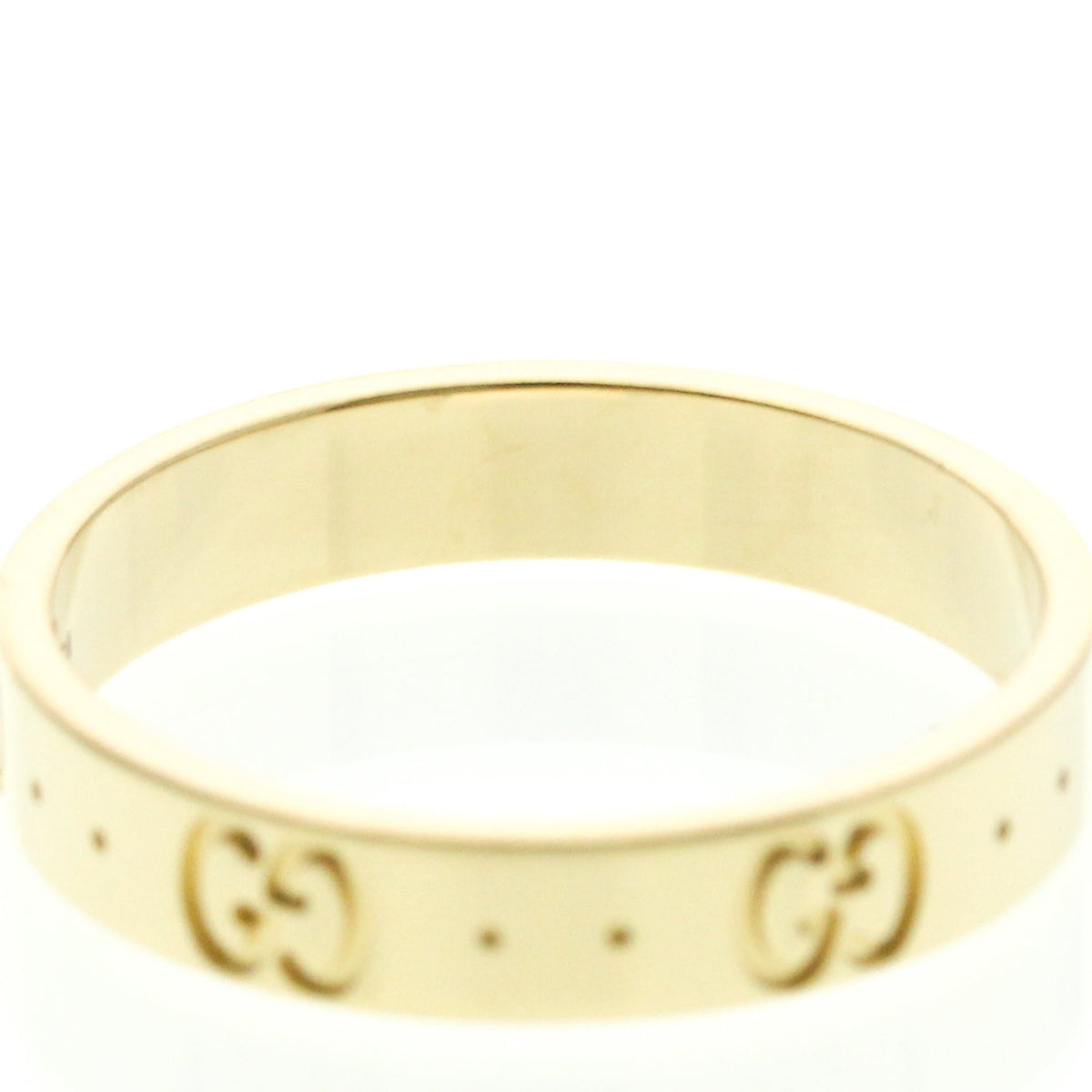 PRE-OWNED Gucci Icon · 18K Yellow Gold Size 8.75