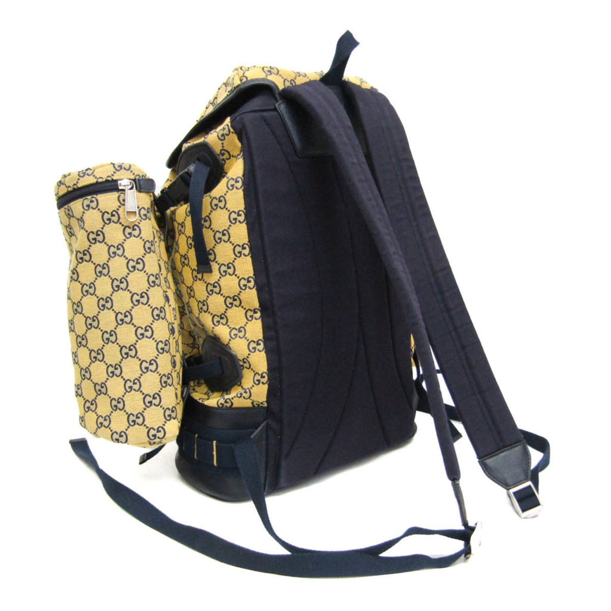 PRE-OWNED Gucci GG Canvas · Heart Patch Backpack